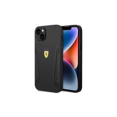 Ferrari case for iPhone 14 Plus 6,7&quot; FEHCP14MRBUK black HC Leather Stamp Sides hind ja info | Telefonide kaitsekaaned ja -ümbrised | hansapost.ee