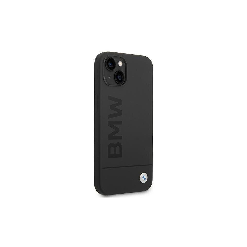 BMW etui for iPhone 14 Plus 6,7&quot; BMHMP14MSLBLBK czarne hardcase Silicone Signature Logo Magsafe цена и информация | Telefonide kaitsekaaned ja -ümbrised | hansapost.ee