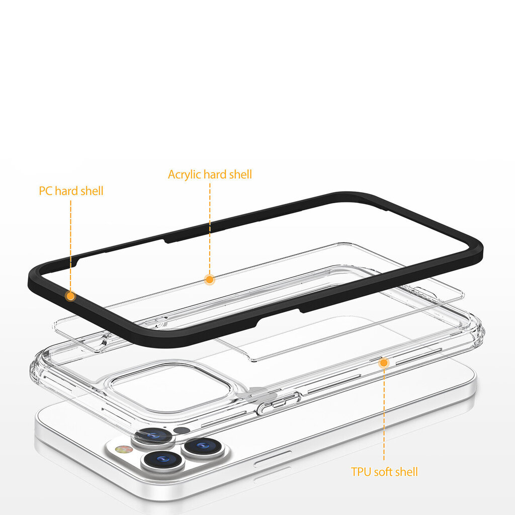 Clear 3in1, iPhone 14 Pro Max, sinine hind ja info | Telefonide kaitsekaaned ja -ümbrised | hansapost.ee
