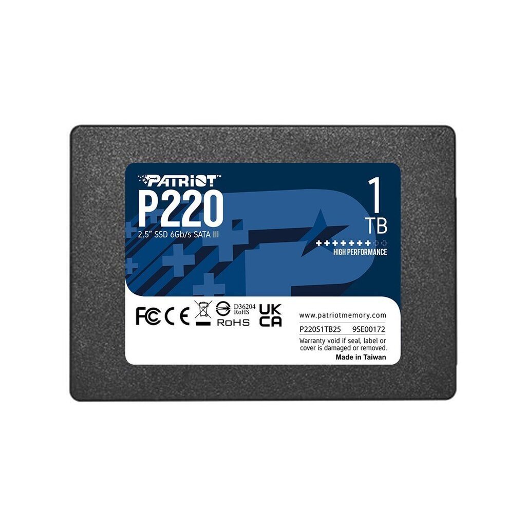 Patriot P220, 1TB (P220S1TB25) цена и информация | Sisemised kõvakettad | hansapost.ee