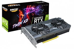 Inno3D GeForce RTX 3060 Ti Twin X2 LHR (N306T2-08D6-119032DH) цена и информация | Видеокарты | hansapost.ee