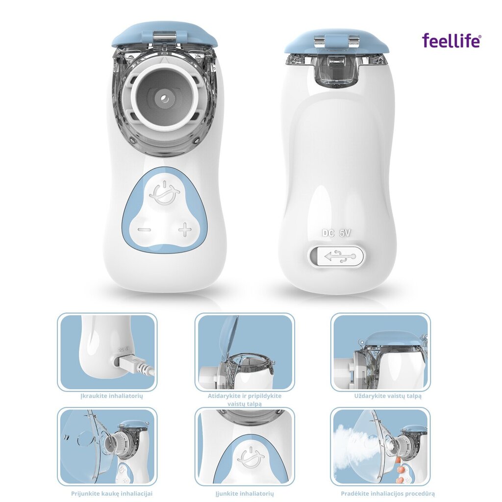 Feellife Air Kids inhalaator цена и информация |  Inhalaatorid | hansapost.ee