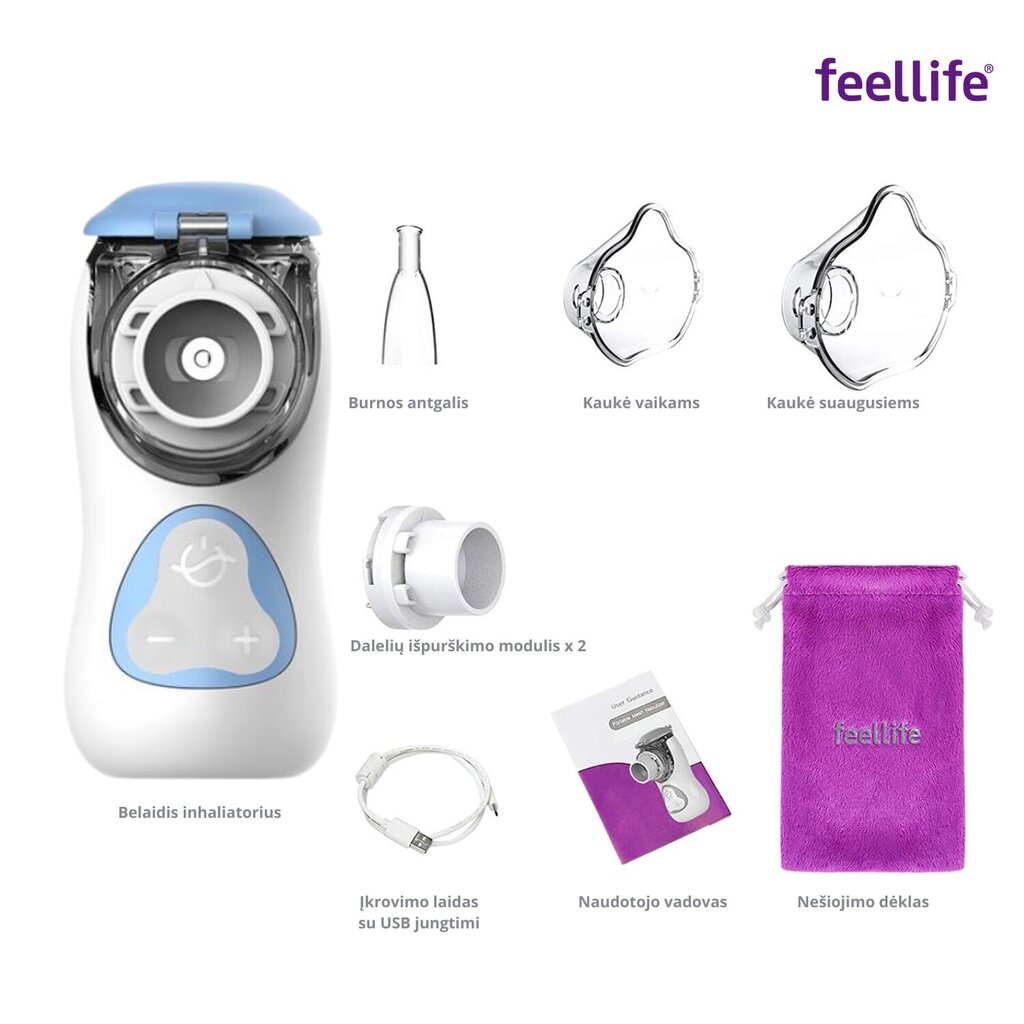 Feellife Air Kids inhalaator цена и информация |  Inhalaatorid | hansapost.ee