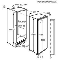 AEG SKE818F1DC цена и информация | Холодильники | hansapost.ee