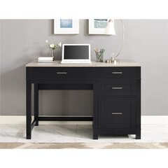 Письменный стол Dorel Home Carver, черный цена и информация | Компьютерные, письменные столы | hansapost.ee