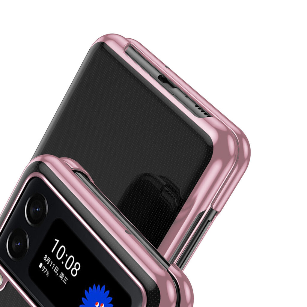 Plating Case, Samsung Galaxy Z Flip 4, must цена и информация | Telefonide kaitsekaaned ja -ümbrised | hansapost.ee