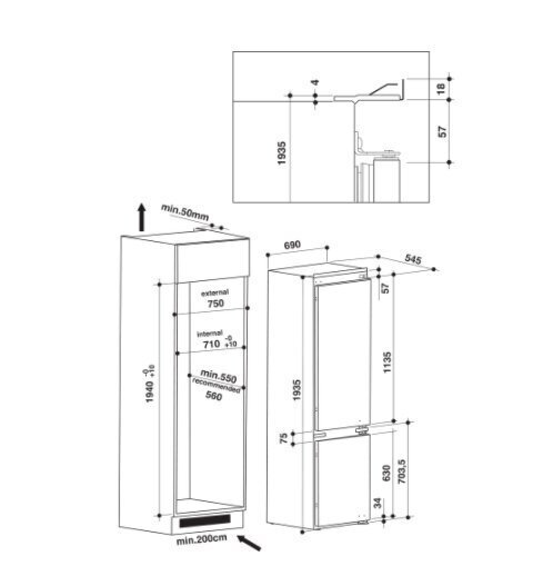 Whirlpool SP40801EU1 hind ja info | Külmkapid-külmikud | hansapost.ee