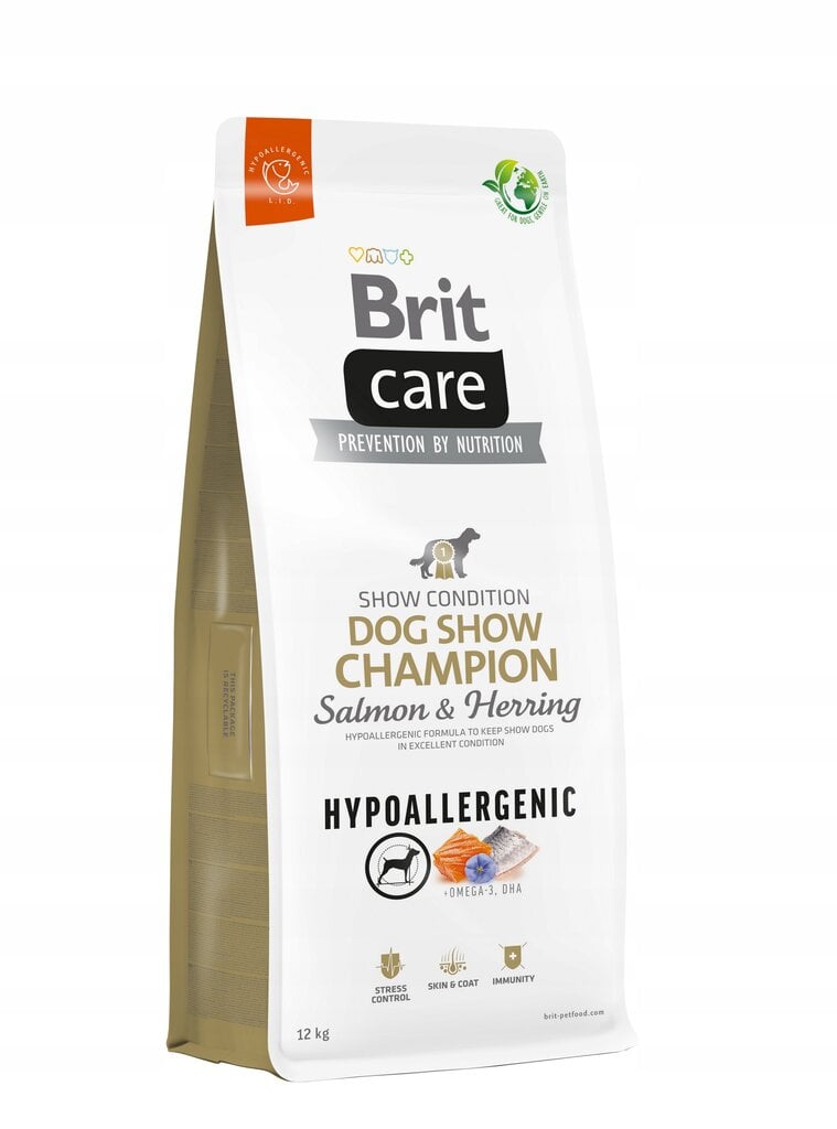 Brit Care Hypoallergenic Dog Show Champion koeratoit 12kg hind ja info | Koerte kuivtoit ja krõbinad | hansapost.ee