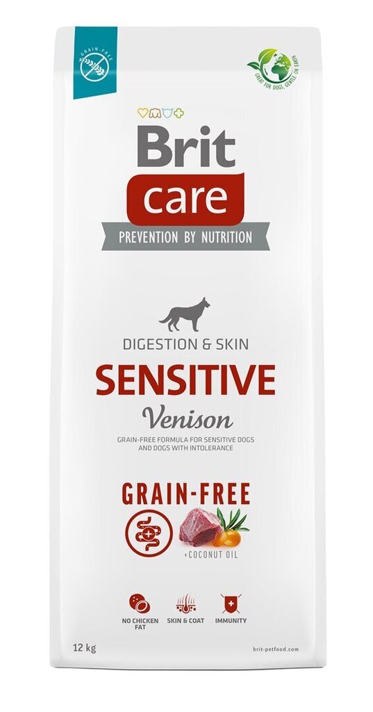 Brit Care Grain-Free Sensitive Vension koeratoit 12kg hind ja info | Koerte kuivtoit ja krõbinad | hansapost.ee