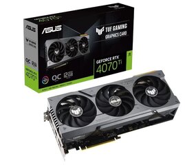 Asus TUF Gaming GeForce RTX 4070 Ti 12GB GDDR6X OC Edition (TUF-RTX4070TI-O12G-GAMING) hind ja info | Videokaardid | hansapost.ee