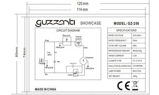 Guzzanti GZ-256 hind ja info | Külmkapid-külmikud | hansapost.ee