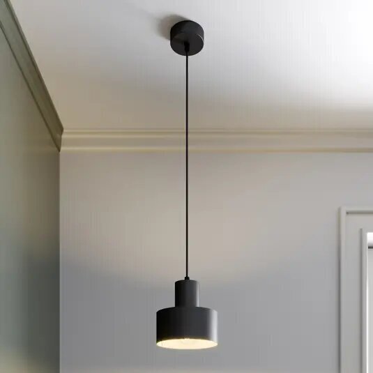 Rif metallist ripplamp, must, Ø 15 cm hind ja info | Laelambid | hansapost.ee