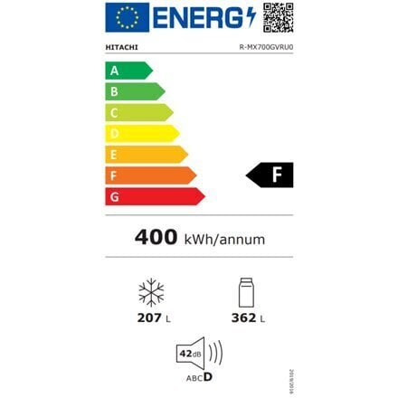 Hitachi R-MX700GVRU0 (GBK) hind ja info | Külmkapid-külmikud | hansapost.ee