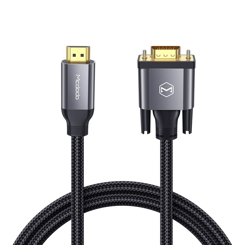 Mcdodo HDMI-VGA kahesuunaline must 2m kaabel CA-7770 цена и информация | Lisatarvikud videokaameratele | hansapost.ee