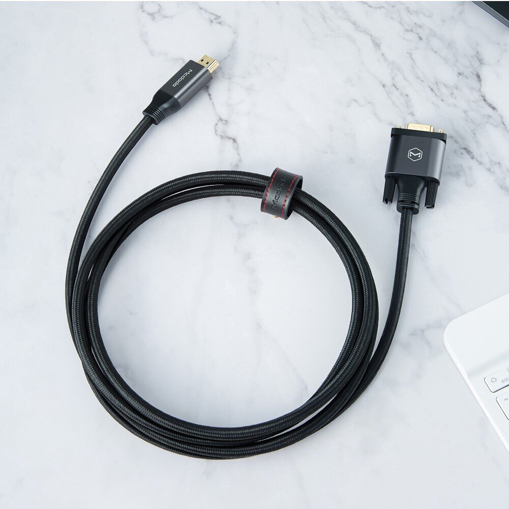 Mcdodo HDMI-VGA kahesuunaline must 2m kaabel CA-7770 цена и информация | Lisatarvikud videokaameratele | hansapost.ee