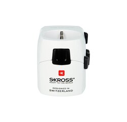 Travel adapter: World to Europe 250V 7A Pro Skross цена и информация | Зарядные устройства для телефонов | hansapost.ee