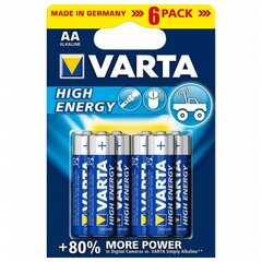 Элементы питания Varta High Energy, 6 шт. цена и информация | Батарейки | hansapost.ee