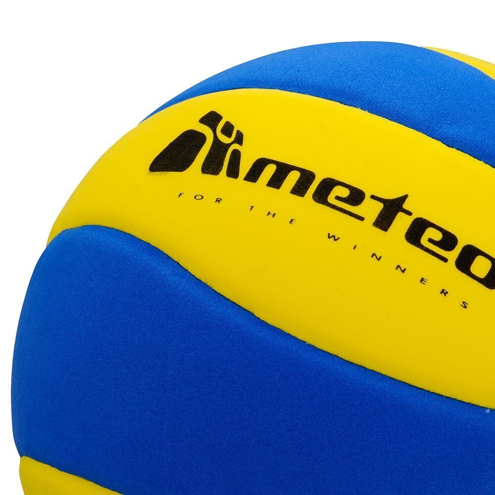 Võrkpalli pall Meteor, suurus 5, sinine/kollane цена и информация | Võrkpalli pallid | hansapost.ee