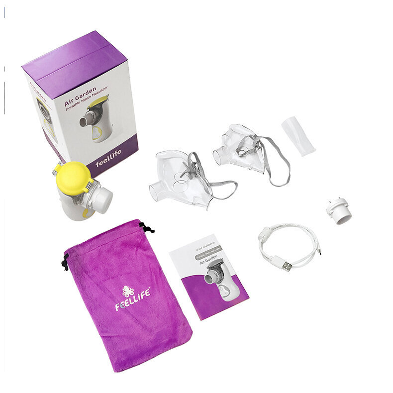 Kaasaskantav inhalaator Feellife Air Kids, kollane цена и информация |  Inhalaatorid | hansapost.ee