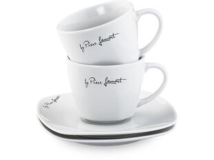 Фарфоровые чашки с тарелкой Lamart Dine цена и информация | Стаканы, фужеры, кувшины | hansapost.ee