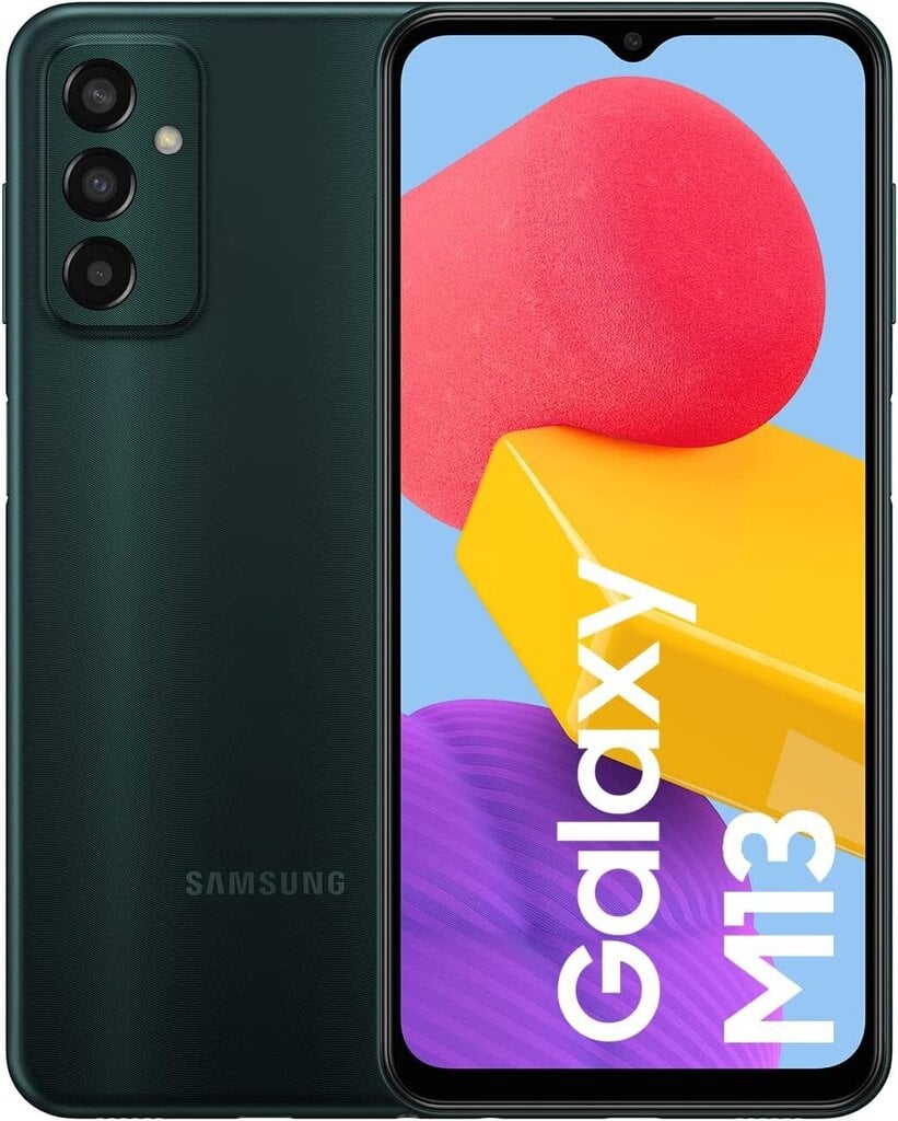 Samsung Galaxy M13, 4/128GB, Dual SIM, Green цена и информация | Telefonid | hansapost.ee