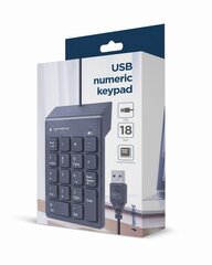 Gembird USB Numeric цена и информация | Клавиатура с игровой мышью 3GO COMBODRILEW2 USB ES | hansapost.ee