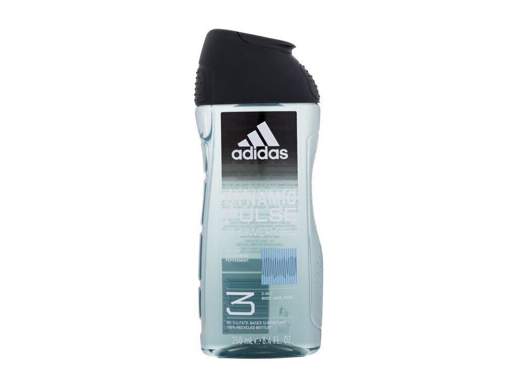 Dušigeel meestele Adidas Dynamic Pulse 3in1, 250 ml hind ja info | Dušigeelid, õlid | hansapost.ee