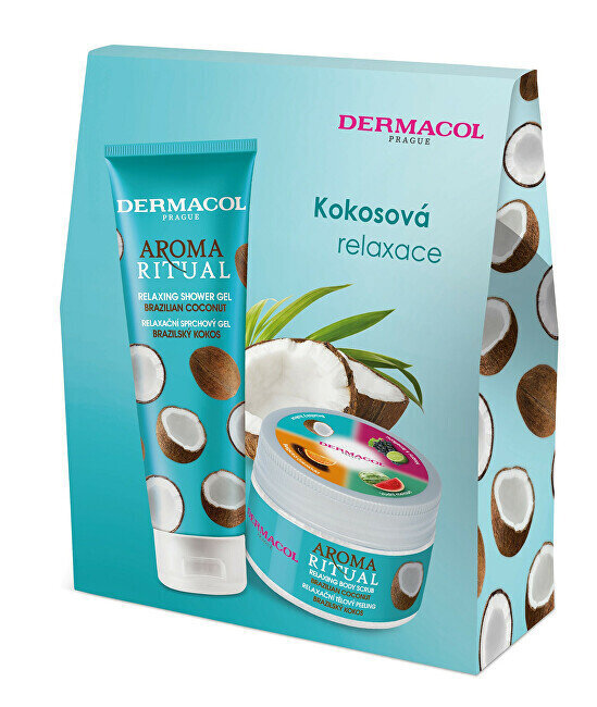 Kehanaha hoolduskomplekt Dermacol Aroma Ritual Brazilian Coconut цена и информация | Dušigeelid, õlid | hansapost.ee