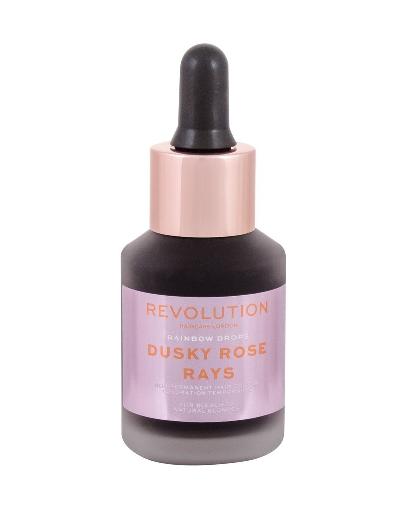 Ajutine juuksevärv Revolution Haircare London Rainbow Drops Hair Color Dusky Rose Rays, 30 ml цена и информация | Juuksevärvid | hansapost.ee