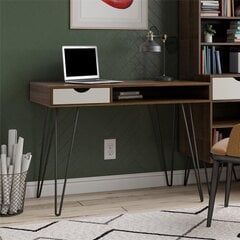Письменный стол Novogratz Concord, коричневый цена и информация | Novogratz Офисная мебель | hansapost.ee