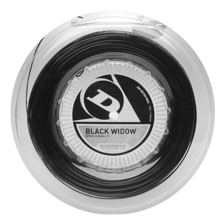 Tennisereketi keeled Dunlop Black Widow 17G/1.26mm/200m hind ja info | Välitennise tooted | hansapost.ee
