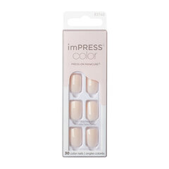 Kleepuvad küüned imPRESS Press-On Manicure Bare But Butter Short Nails Pink, 30 tk. цена и информация | imPRESS Декоративная косметика | hansapost.ee