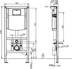 Varjatud raam Villeroy & Bosch ViConnect 92246100 hind ja info | WC-poti lisatarvikud | hansapost.ee