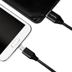 LogiLink CU0144 USB-A - microUSB, 1 м цена и информация | Кабели для телефонов | hansapost.ee