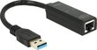Delock – võrguadapter USB 3.0 –> RJ-45 1 GB kaabliga: цена и информация | USB adapterid ja jagajad | hansapost.ee