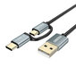 Choetech XAC-0012-101BK USB-C / Micro USB hind ja info | Mobiiltelefonide kaablid | hansapost.ee