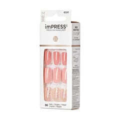 Kunstküüned imPRESS Press-On Manicure Bare But Butter Short Nails, 30 tk. hind ja info | Maniküüri ja pediküüri tarvikud | hansapost.ee