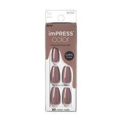 Kunstküüned imPRESS Press-On Manicure Bare But Butter Short Nails Dusk Till Dawn, 30 tk., M suurus цена и информация | imPRESS Декоративная косметика | hansapost.ee