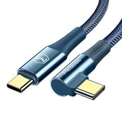 Kaabel telefonile, arvutile, Mcdodo nurgapealne USB-C PD 2.0 QC 4.0 5A 100W 2M sinine hind ja info | Juhtmed ja kaablid | hansapost.ee