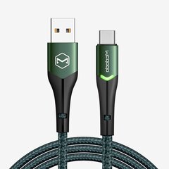 McDodo телефонный кабель быстрой зарядки USB-C USB TYPE C 1M QC 4.0 LED цена и информация | Кабели и провода | hansapost.ee