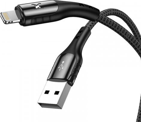 Vipfan USB to Lightning cable Colorful X13, 3A, 1.2m (black) hind ja info | Juhtmed ja kaablid | hansapost.ee