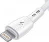 Vipfan USB to Lightning cable Racing X05, 3A, 2m (white) hind ja info | Juhtmed ja kaablid | hansapost.ee