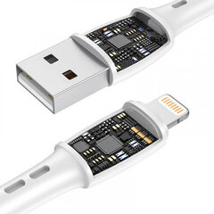 Vipfan USB to Lightning cable Racing X05, 3A, 2m (white) hind ja info | Juhtmed ja kaablid | hansapost.ee