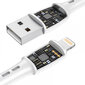 Vipfan USB to Lightning cable Racing X05, 3A, 3m (white) цена и информация | Juhtmed ja kaablid | hansapost.ee