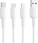 Vipfan USB to Micro USB cable Colorful X11, 3A, 1m (white) hind ja info | Juhtmed ja kaablid | hansapost.ee