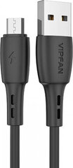 Vipfan USB to Micro USB cable Racing X05, 3A, 1m (black) цена и информация | Кабели и провода | hansapost.ee