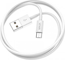 Vipfan USB to Micro USB cable X03, 3A, 1m (white) цена и информация | VIPFAN Бытовая техника и электроника | hansapost.ee