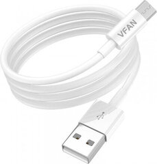 Vipfan USB to Micro USB cable X03, 3A, 1m (white) hind ja info | Juhtmed ja kaablid | hansapost.ee
