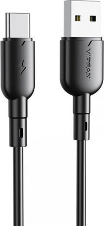 Vipfan USB to USB-C cable Colorful X11, 3A, 1m (black) цена и информация | Juhtmed ja kaablid | hansapost.ee