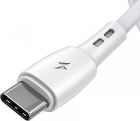 Vipfan USB to USB-C cable Racing X05, 3A, 1m (white) price and information | Juhtmed ja kaablid | hansapost.ee